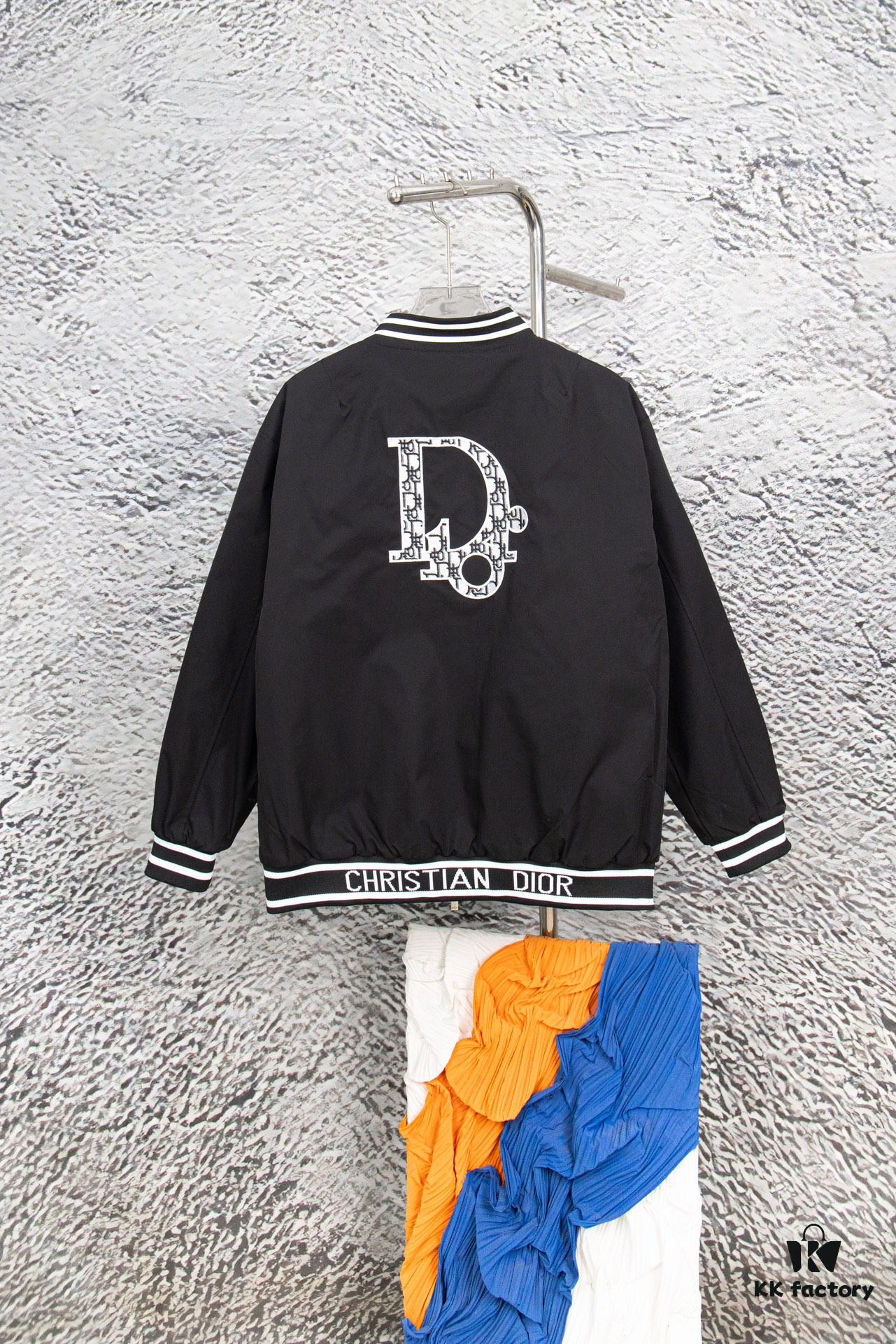 DIOR 2023 SS Embroidered Back Pilot Jacket Cotton Coat