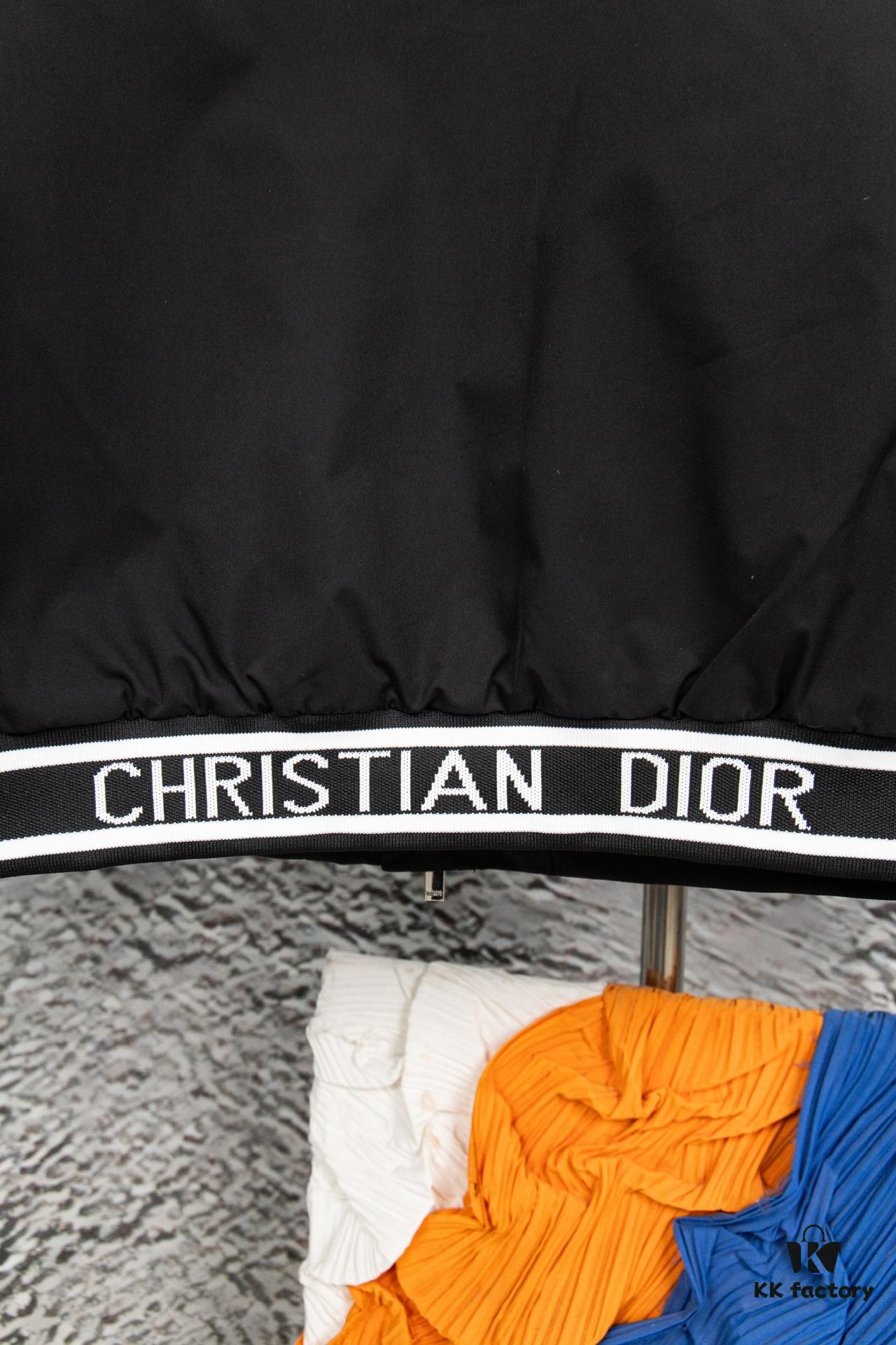 DIOR 2023 SS Embroidered Back Pilot Jacket Cotton Coat