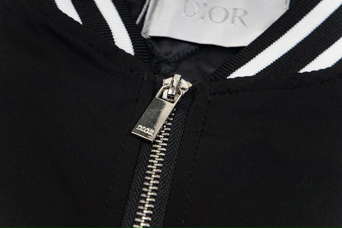 DIOR 2023SS Embroidered Back Pilot Jacket Cotton Coat