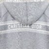 DIOR Cashmere Blend Reversible Logo Knit Coat