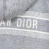 DIOR Cashmere Blend Reversible Logo Knit Coat