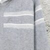 DIOR Cashmere Blend Reversible Logo Knit Coat