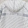 DIOR Knit Coat with Double-Faced Cashmere and Logo Pattern