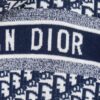 DIOR Knit Coat with Double-Faced Cashmere and Logo Jacquard