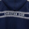 DIOR Cashmere Blend Reversible Logo Knit Coat