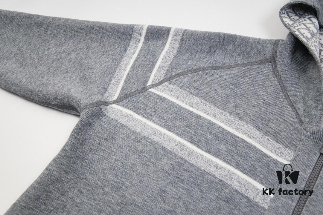 DIOR Logo-Knit Reversible Cashmere Blend Coat