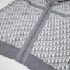 DIOR Knit Coat with Reversible Cashmere and Logo Pattern