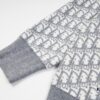 DIOR Knit Coat with Reversible Cashmere and Logo Pattern