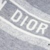 DIOR Knit Coat with Reversible Cashmere and Logo Pattern