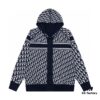 DIOR Knit Coat with Reversible Cashmere and Monogram Logo