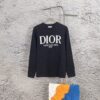 DIOR Autumn/Winter New Arrival Crew Neck Sweater with Chest Letter Jacquard Pattern, Unisex Stylish Casual Wear