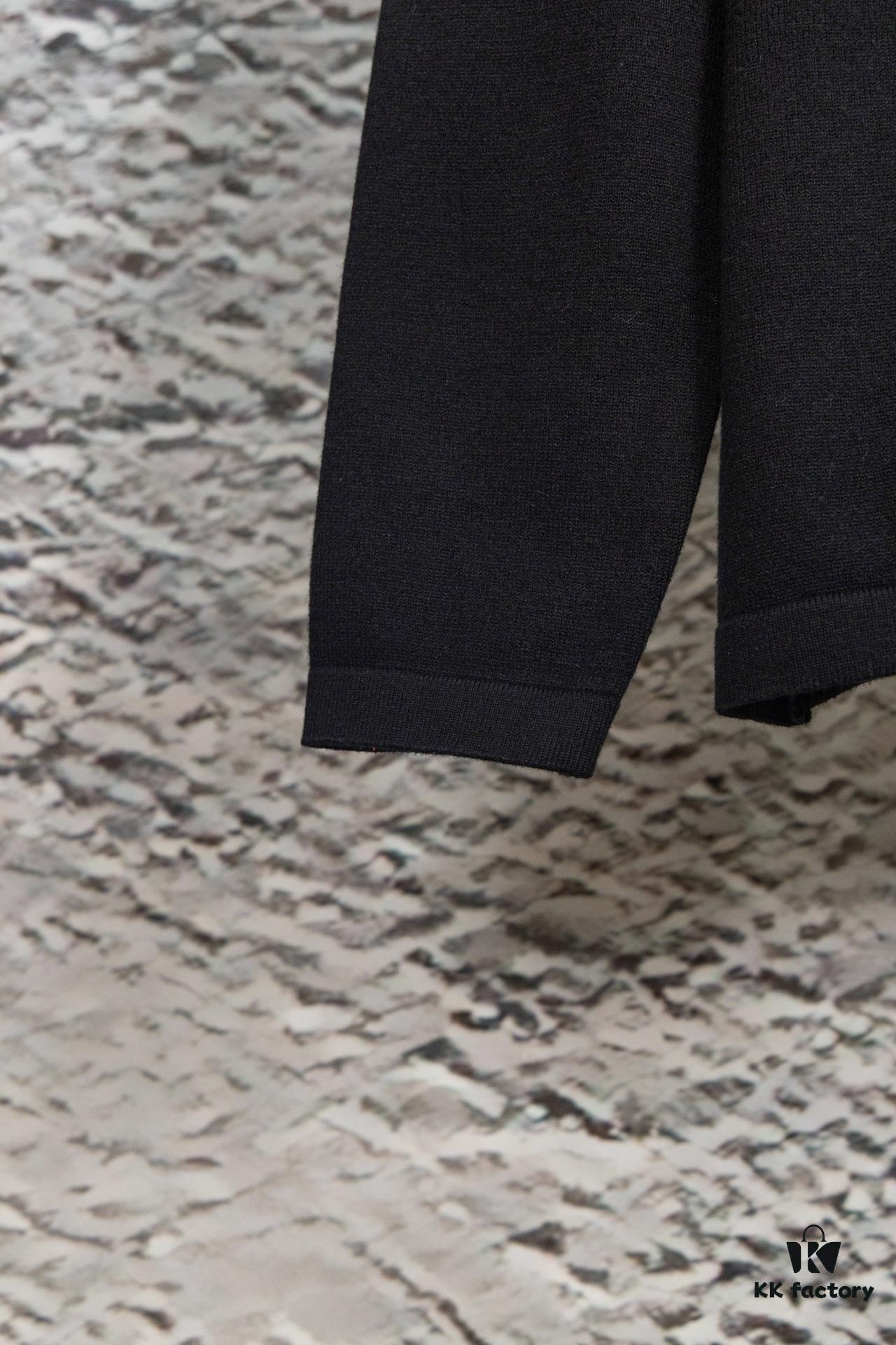 DIOR Autumn/Winter New Arrival Crew Neck Sweater with Chest Letter Jacquard Pattern, Unisex Stylish Casual Wear