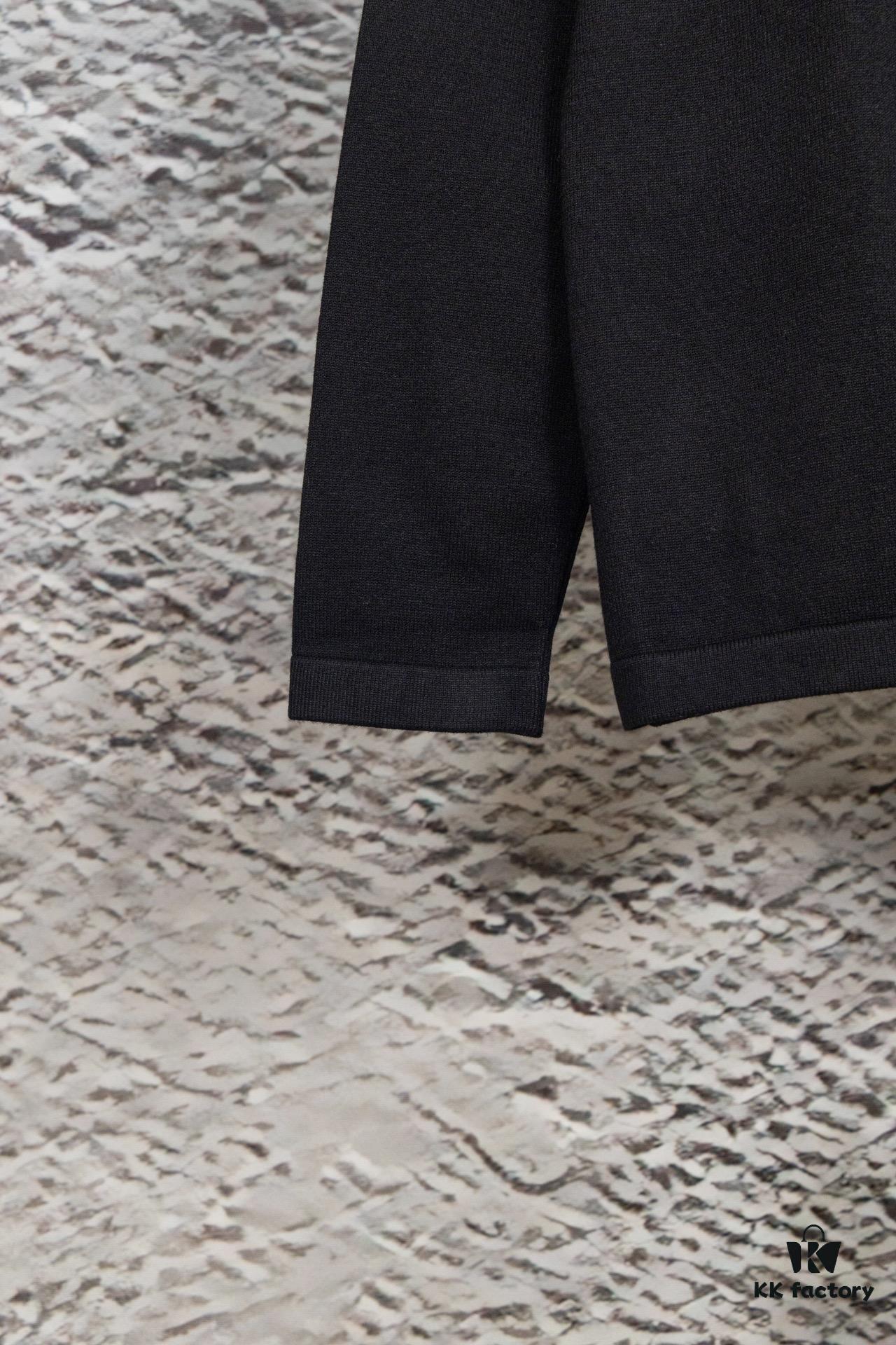 Dior DIOR New 2024 Jacquard Knit Long Sleeve Sweater Unisex, Classic Elastic Slim-Fit Short Sleeve T-Shirt, Exquisitely Crafted, Smooth and Breathable Fabric, High-End Soft Touch, Lightweight and Comfortable