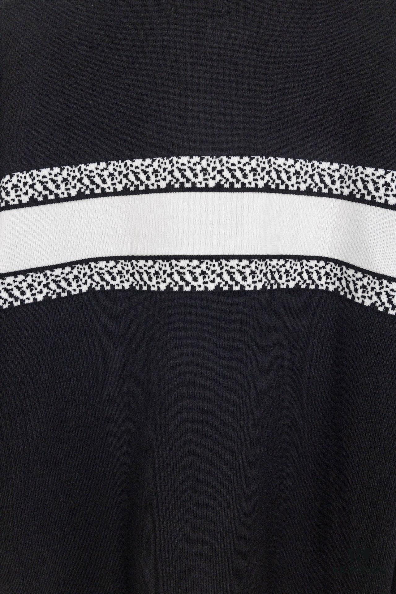Dior DIOR New 2024 Jacquard Knit Long Sleeve Sweater Unisex, Classic Elastic Slim-Fit Short Sleeve T-Shirt, Exquisitely Crafted, Smooth and Breathable Fabric, High-End Soft Touch, Lightweight and Comfortable
