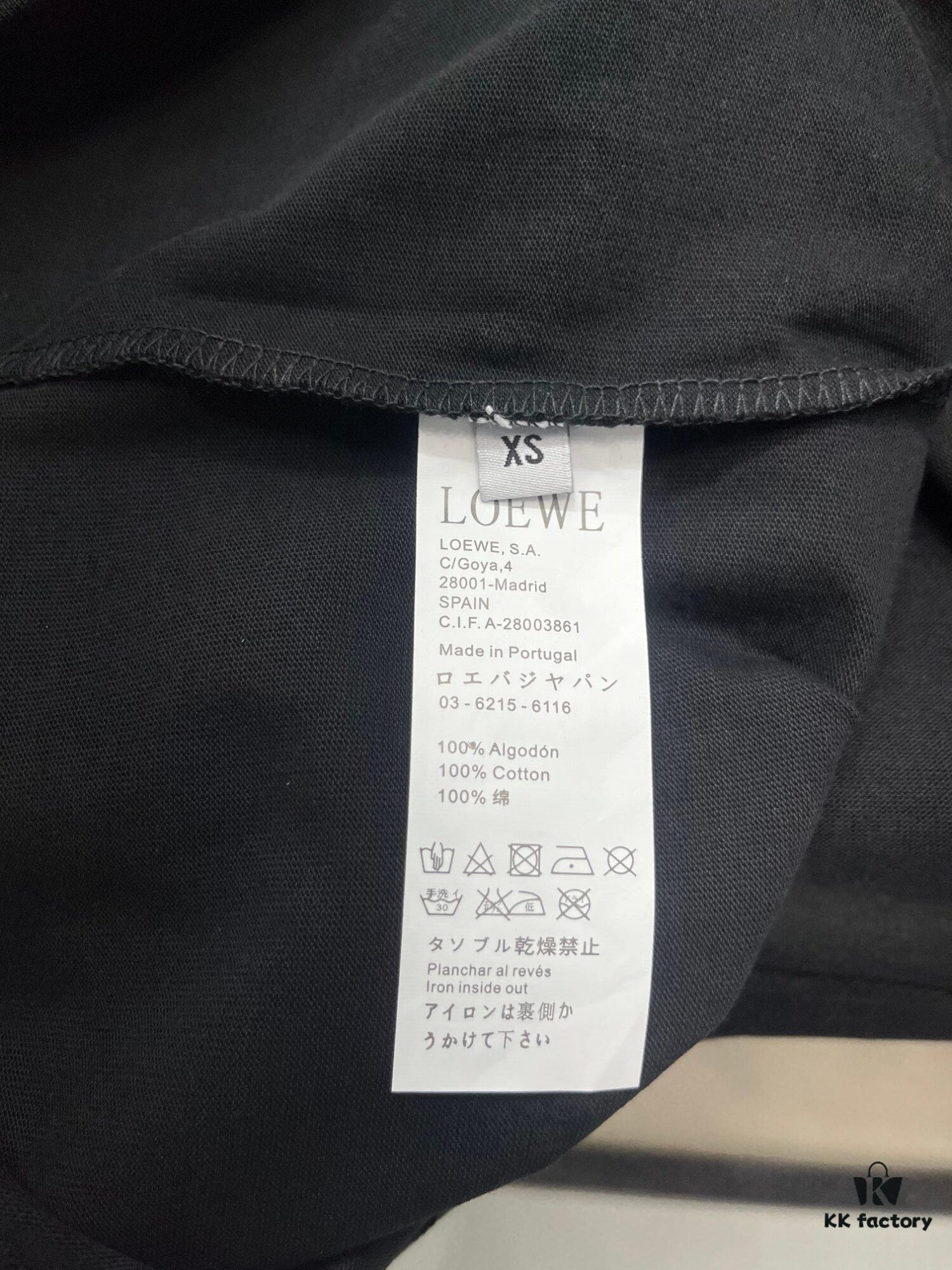 LOEWE Round-Neck Short-Sleeve Embroidered Jacket with Fake Pocket