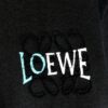 LOEWE 2025 Spring/Summer New Arrival Round Neck Short Sleeve T-Shirt with Laser-Burned Floral Print Effect, Made from 320g Double-Yarn Combed Cotton Fabric, Slightly Loose Fit, Soft and Substantial Fabric Texture, Unisex Design