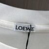 LOEW Loewe 2025 Spring/Summer New Arrival Round Neck Short Sleeve T-Shirt with Laser-Burned Floral Print Effect, Made from 320g Double-Yarn Combed Cotton Fabric, Slightly Relaxed Fit, Soft and Substantial Fabric Texture, Unisex Design