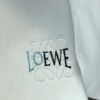 LOEW Loewe 2025 Spring/Summer New Arrival Round Neck Short Sleeve T-Shirt with Laser-Burned Floral Print Effect, Made from 320g Double-Yarn Combed Cotton Fabric, Slightly Relaxed Fit, Soft and Substantial Fabric Texture, Unisex Design