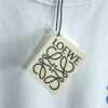 LOEW Loewe 2025 Spring/Summer New Arrival Round Neck Short Sleeve Hand-painted Print High Grammage 320g Double-combed Cotton Fabric Slightly Loose Fit Unisex