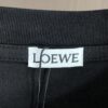 LOEWE 2025 Spring/Summer New Arrival Round Neck Short Sleeve T-Shirt with Laser Etching and Embossed Lettering, Made from 320g Double-Yarn Combed Cotton, Slightly Relaxed Fit, Soft and Substantial Fabric, Unisex Design