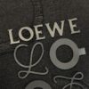 LOEWE 2025 Spring/Summer New Arrival Round Neck Short Sleeve T-Shirt with Laser Etching and Embossed Lettering, Made from 320g Double-Yarn Combed Cotton, Slightly Relaxed Fit, Soft and Substantial Fabric, Unisex Design