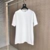 LOEW Loewe 2025 Spring/Summer New Arrival Round Neck Short Sleeve T-Shirt with Laser Etching and Engraved Pattern, Made from 320g Double-Yarn Combed Cotton Fabric, Slightly Relaxed Fit, Soft and Substantial Fabric Texture, Unisex Design