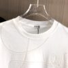 LOEW Loewe 2025 Spring/Summer New Arrival Round Neck Short Sleeve T-Shirt with Laser Etching and Engraved Pattern, Made from 320g Double-Yarn Combed Cotton Fabric, Slightly Relaxed Fit, Soft and Substantial Fabric Texture, Unisex Design