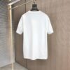 LOEW Loewe 2025 Spring/Summer New Arrival Round Neck Short Sleeve T-Shirt with Laser Etching and Engraved Pattern, Made from 320g Double-Yarn Combed Cotton Fabric, Slightly Relaxed Fit, Soft and Substantial Fabric Texture, Unisex Design