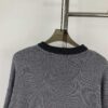New LOEWE 22SS Exquisite Heather Gray Jacquard Crew Neck Sweater