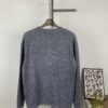 New LOEWE 22SS Exquisite Heather Gray Jacquard Round-Neck Sweater