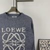 New LOEWE 22SS Exquisite Heather Gray Jacquard Round-Neck Sweater