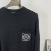 Loewe New Autumn-Winter Jacquard Pocket Knit Pullover Hoodie