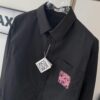 New Loewe Fluorescent Pink Embroidered Logo Pocket Button Shirt