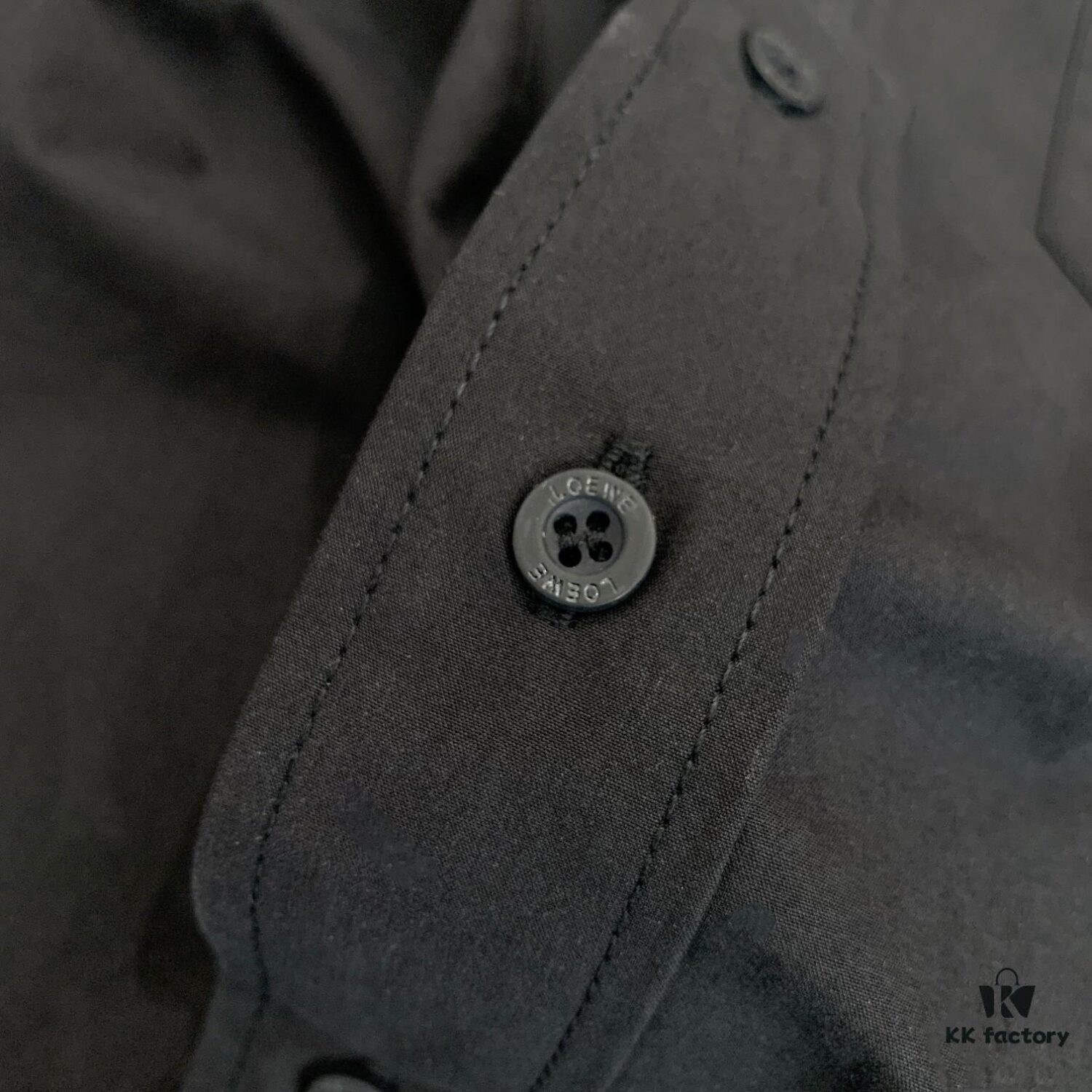 New Loewe Fluorescent Pink Embroidered Logo Pocket Button Shirt