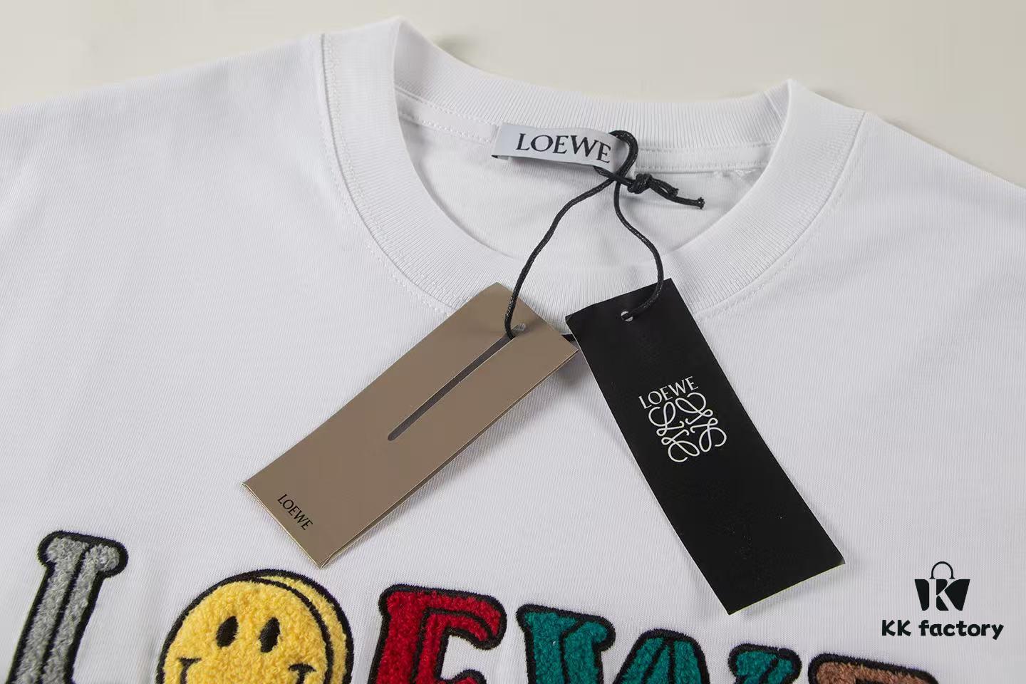 2025 New Arrival Loewe Embroidered Short-Sleeve T-Shirt