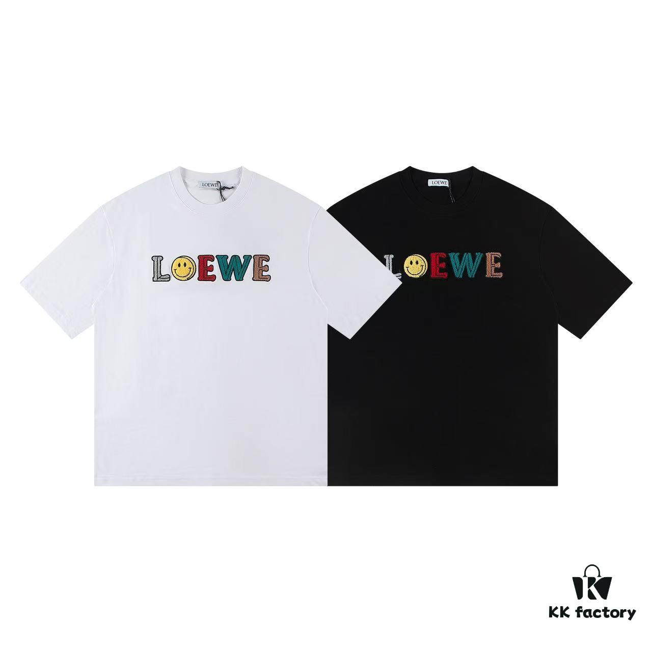 2025 New Arrival Loewe Embroidered Short-Sleeve T-Shirt