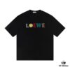 2025 New Arrival Loewe Embroidered Short Sleeve T-Shirt