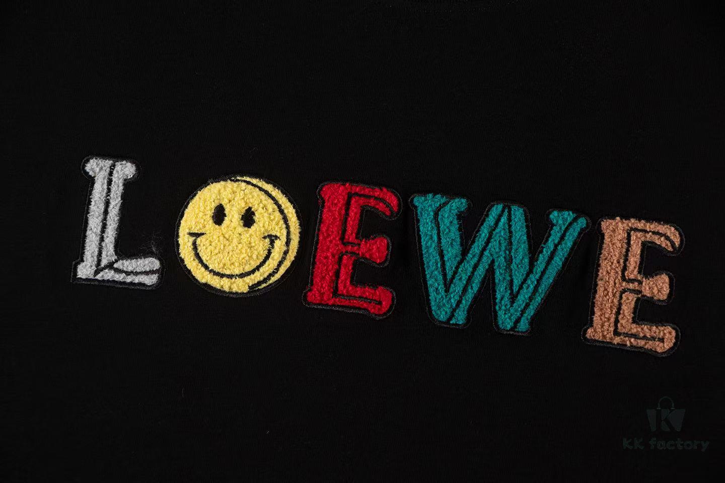 2025 New Arrival Loewe Embroidered Short Sleeve T-Shirt