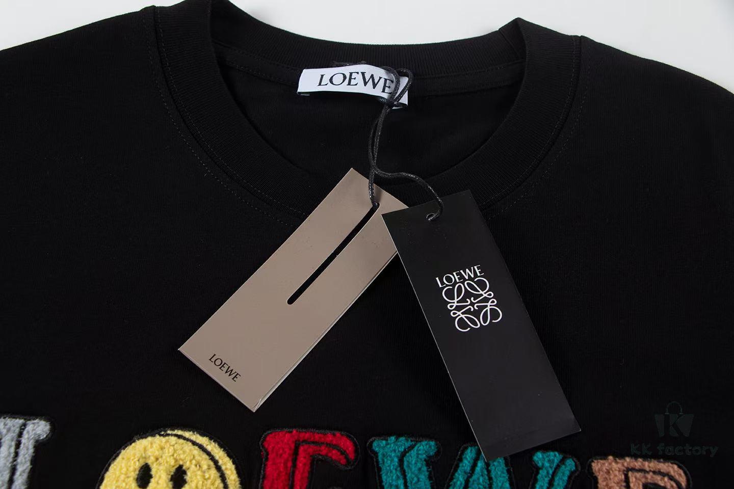 2025 New Arrival Loewe Embroidered Short Sleeve T-Shirt