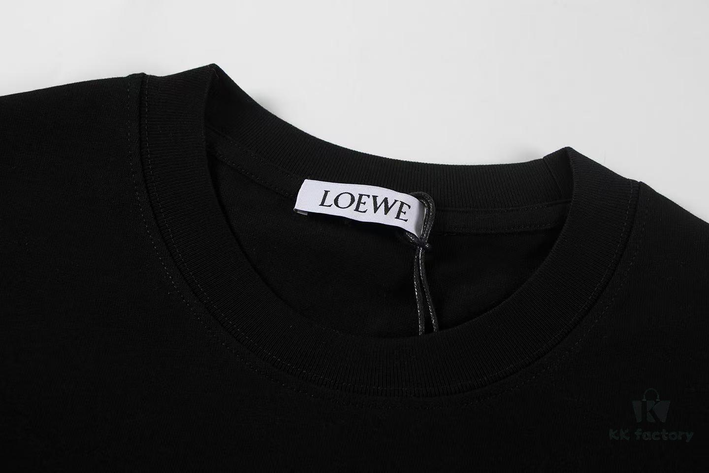 2025 New Arrival Loewe Embroidered Short Sleeve T-Shirt