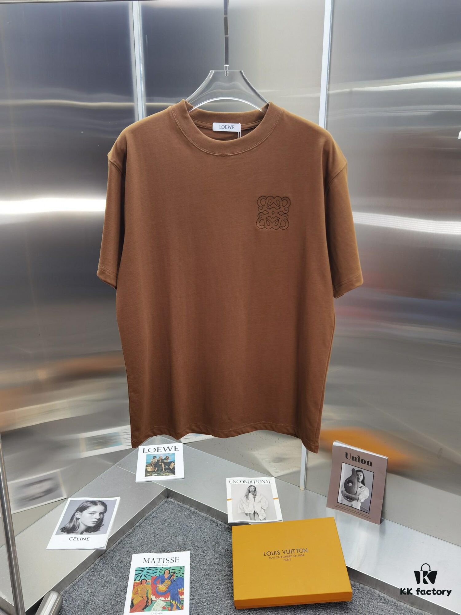 Loewe Inspired Embroidered Short Sleeve T-Shirt (Premium Embroidery Version)