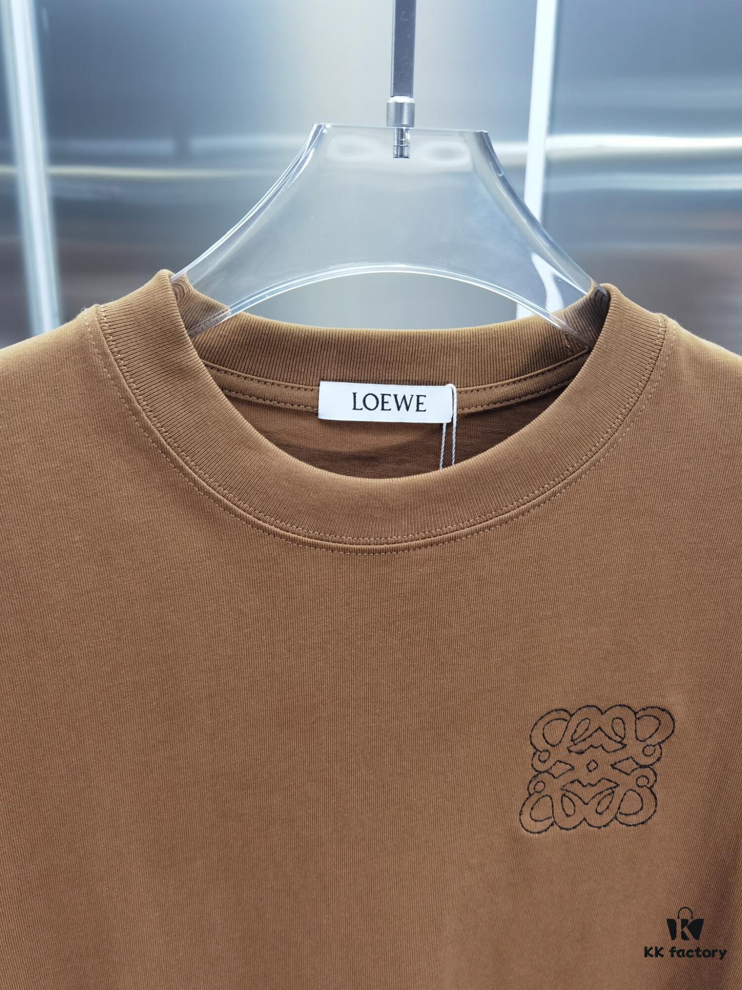 Loewe Inspired Embroidered Short Sleeve T-Shirt (Premium Embroidery Version)