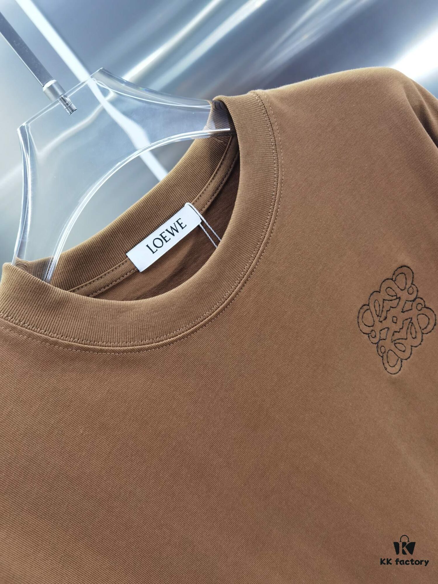 Loewe Inspired Embroidered Short Sleeve T-Shirt (Premium Embroidery Version)