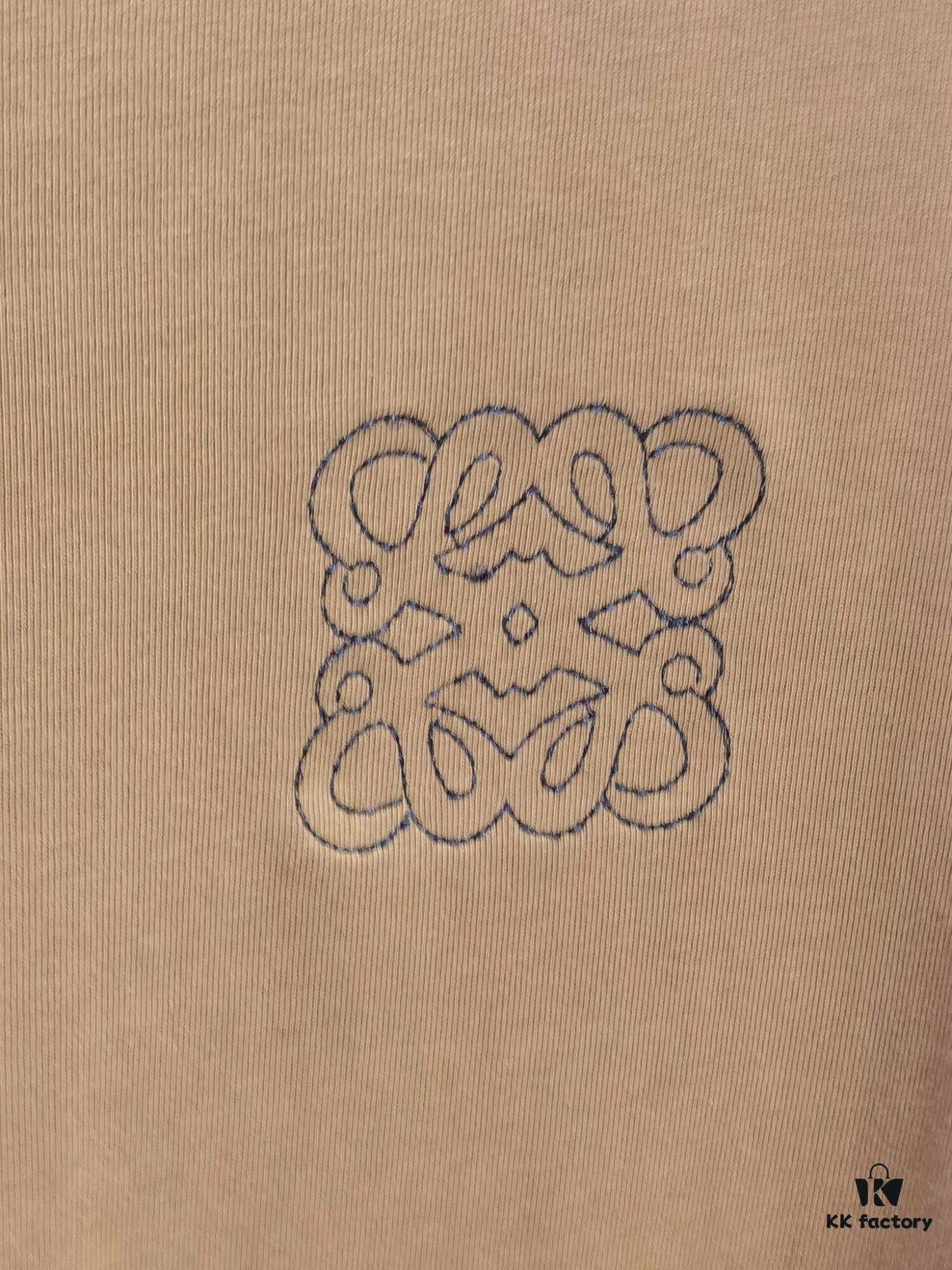 Loewe Inspired Embroidered Short Sleeve T-Shirt (Premium Embroidery Version)