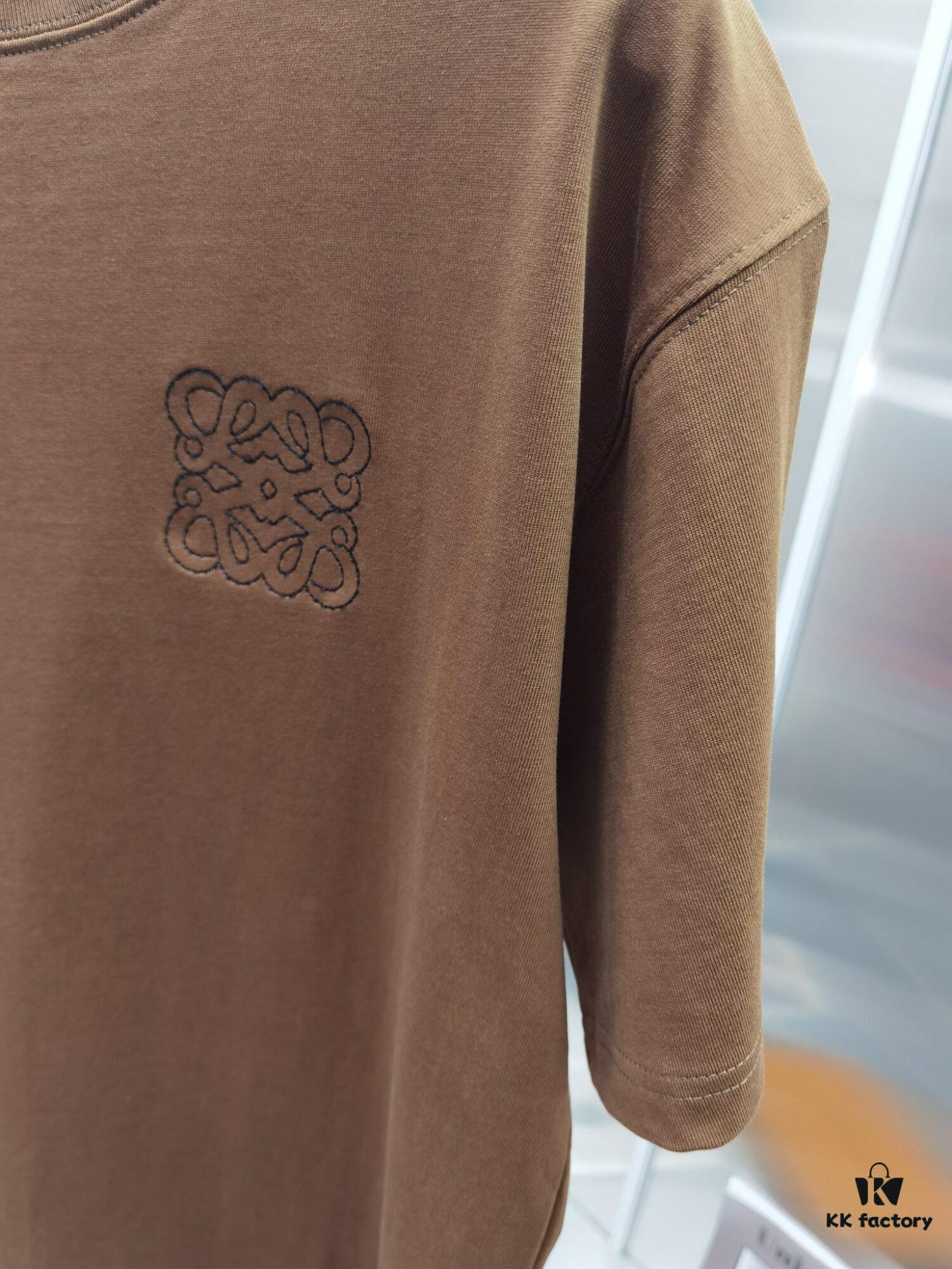 Loewe Inspired Embroidered Short Sleeve T-Shirt (Premium Embroidery Version)