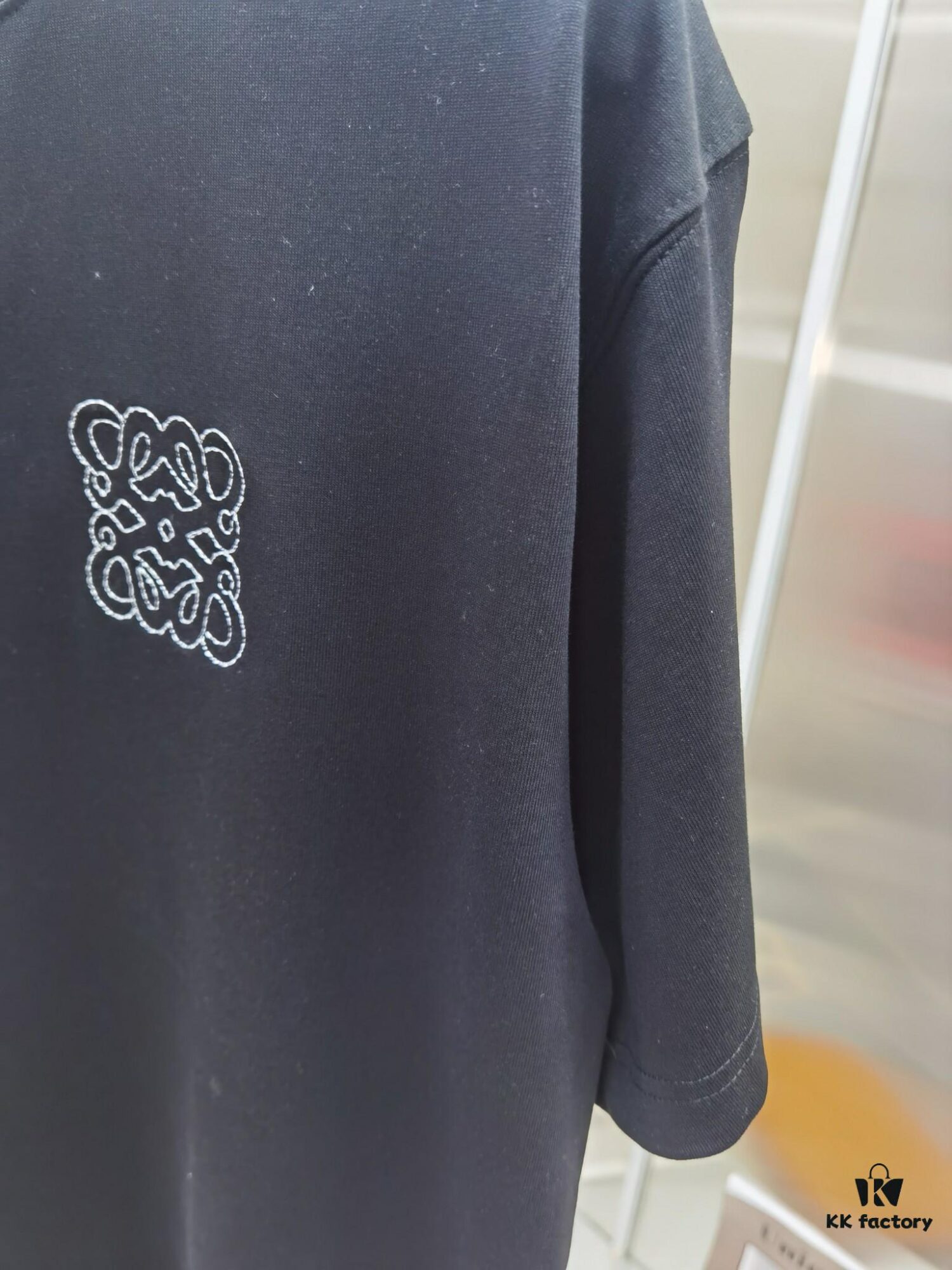Loewe Embroidered Short Sleeve T-Shirt (Top Quality Version, Different from Standard Stock)