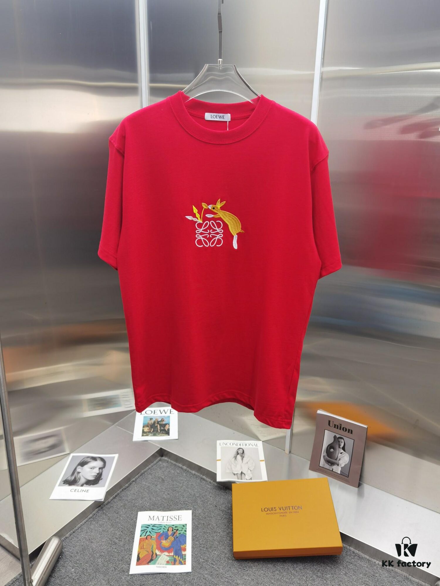 Loewe Embroidered Short Sleeve T-Shirt (Top-tier Version, Distinct from Standard)