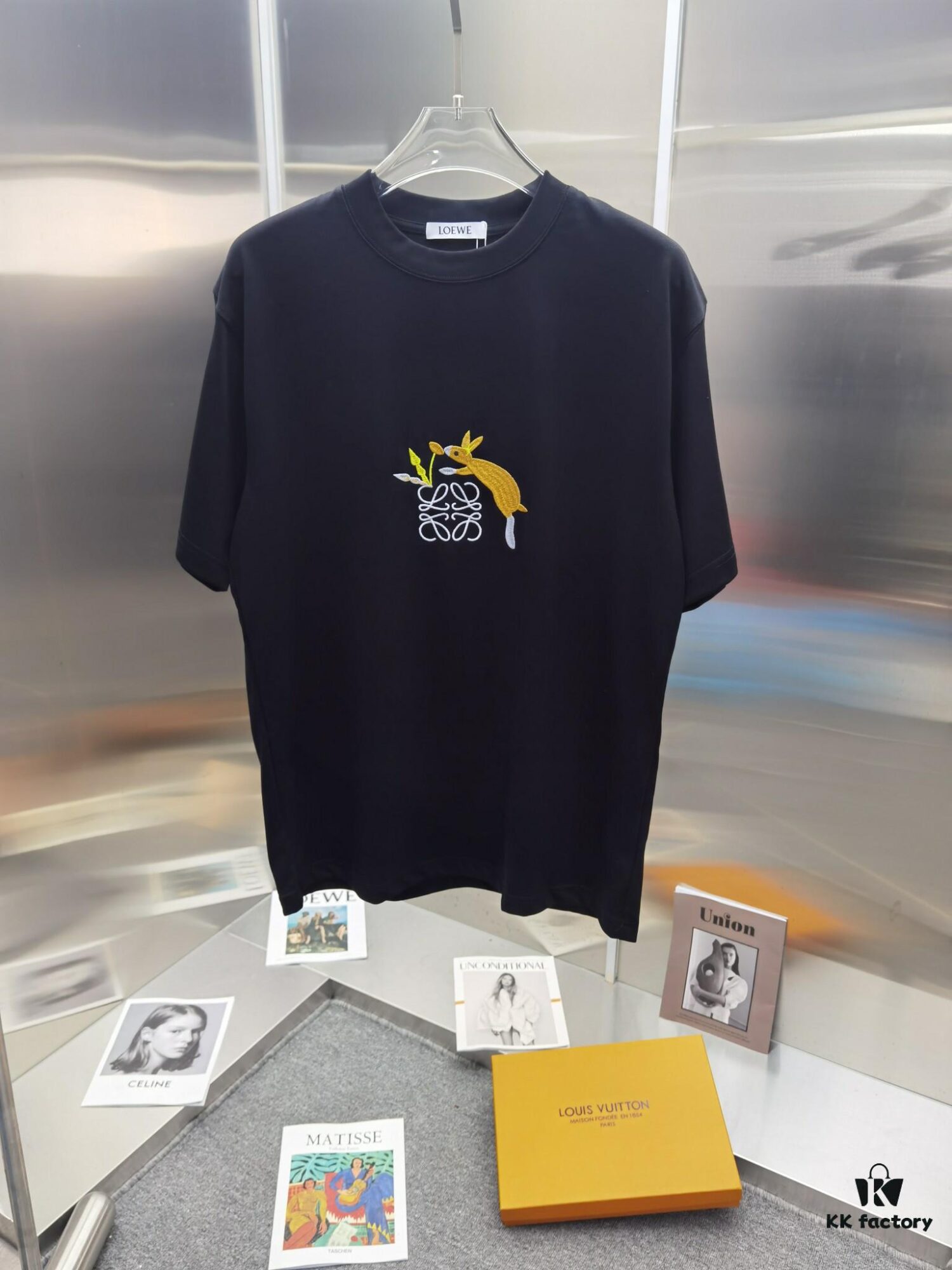 Loewe Embroidered Short Sleeve T-Shirt (Top Quality Version, Distinct from Standard)