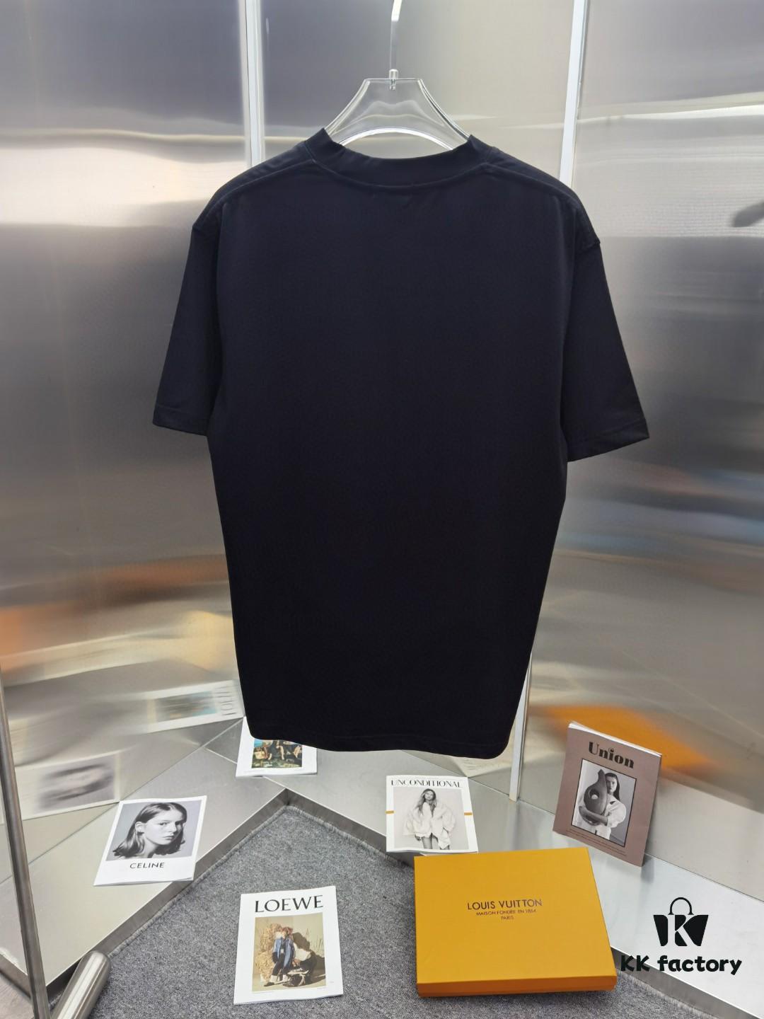 Loewe Embroidered Short Sleeve T-Shirt (Top Quality Version, Distinct from Standard)