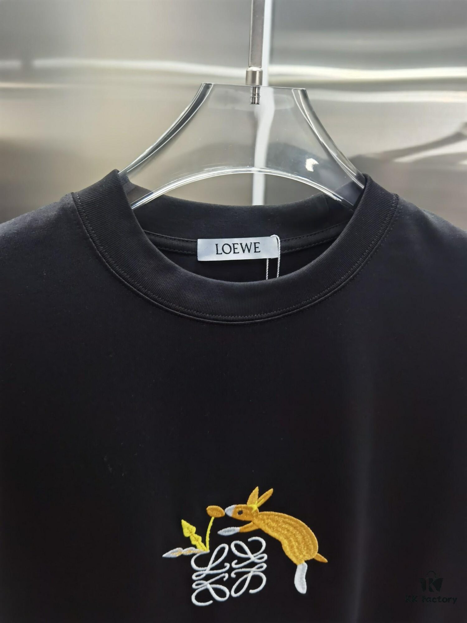 Loewe Embroidered Short Sleeve T-Shirt (Top Quality Version, Distinct from Standard)